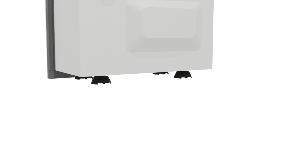 Sleek Built-In Microwave 3D Model - Professional 3D Model Render 4