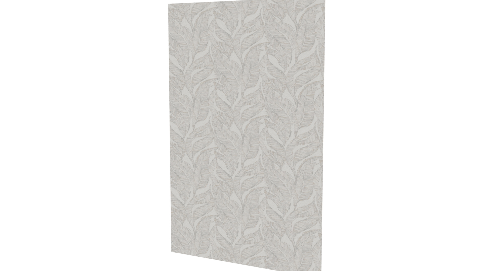 Elegant Leaf Pattern Wall Model - Professional 3D Model Render 12