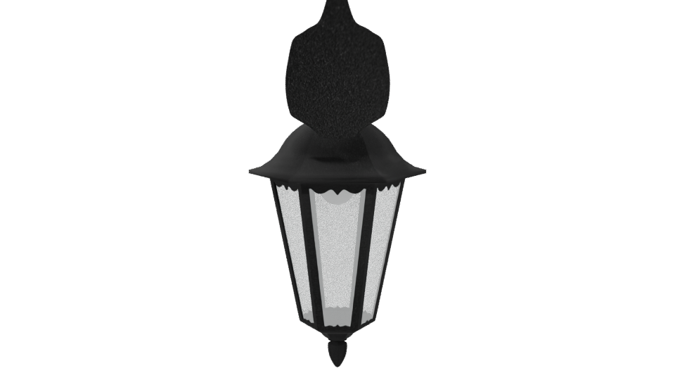 Elegant Wall-Mounted Lantern 3D - Professional 3D Model Render 5
