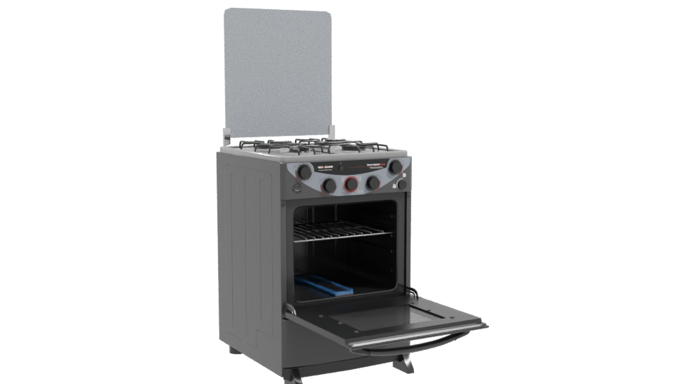 Modern Gas Stove 3D Model - Professional 3D Model Render 10