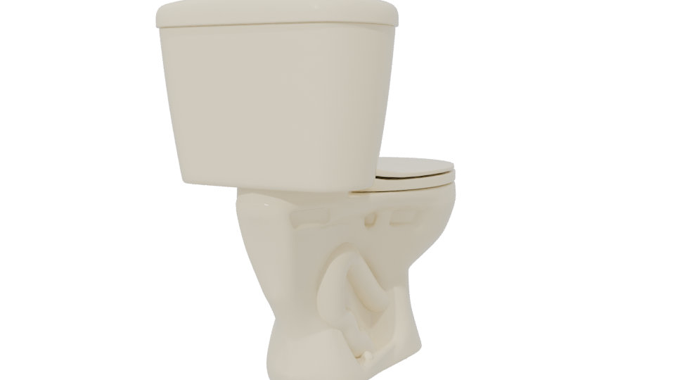 Stylish Bathroom Toilet Model 3D - Professional 3D Model Render 6