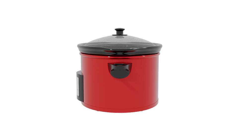 Slow Cooker Kitchen Appliance 3D - Professional 3D Model Render 2