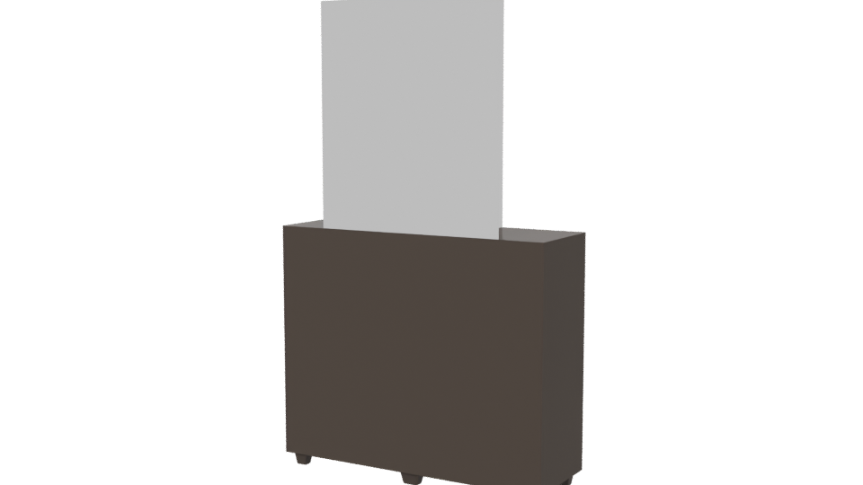 Eight Drawer Dresser and Mirror 3D - Professional 3D Model Render 6