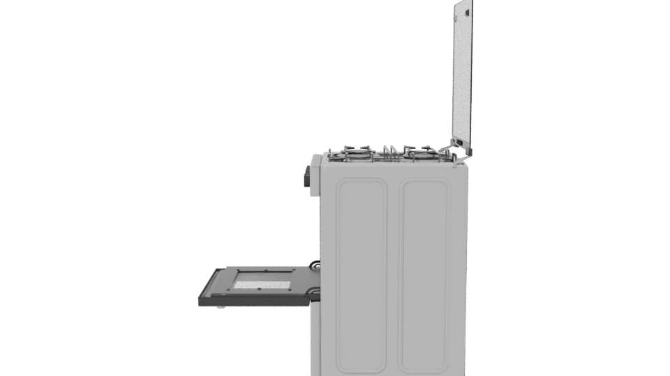 Stylish Gas Stove Oven Model - Professional 3D Model Render 2