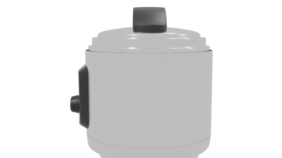 Compact Electric Cooker 3D Model - Professional 3D Model Render 2