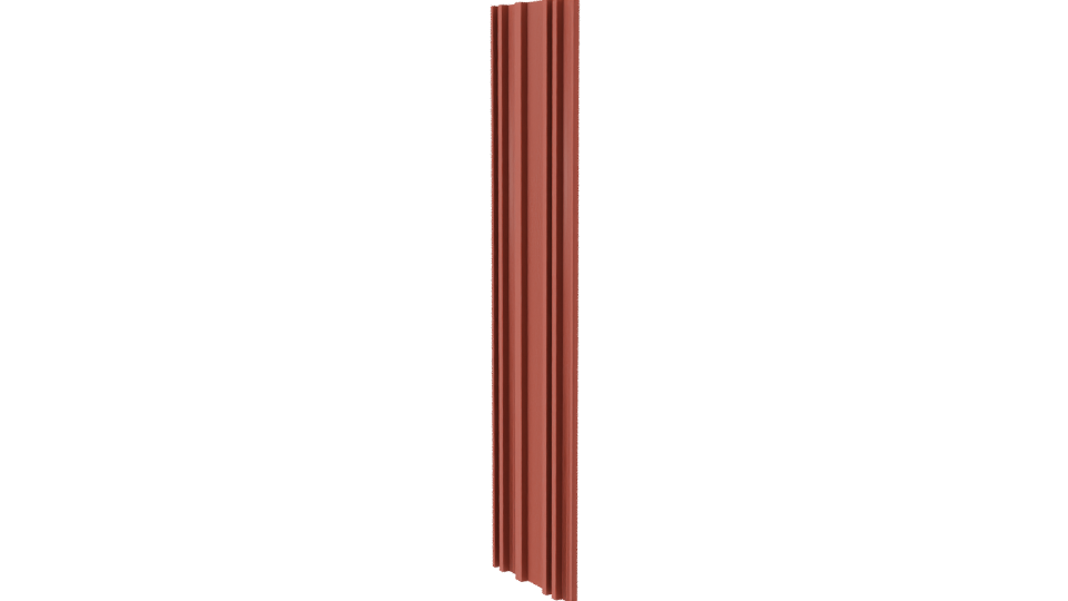 Stylized Red Wood Beam 3D - Professional 3D Model Render 7