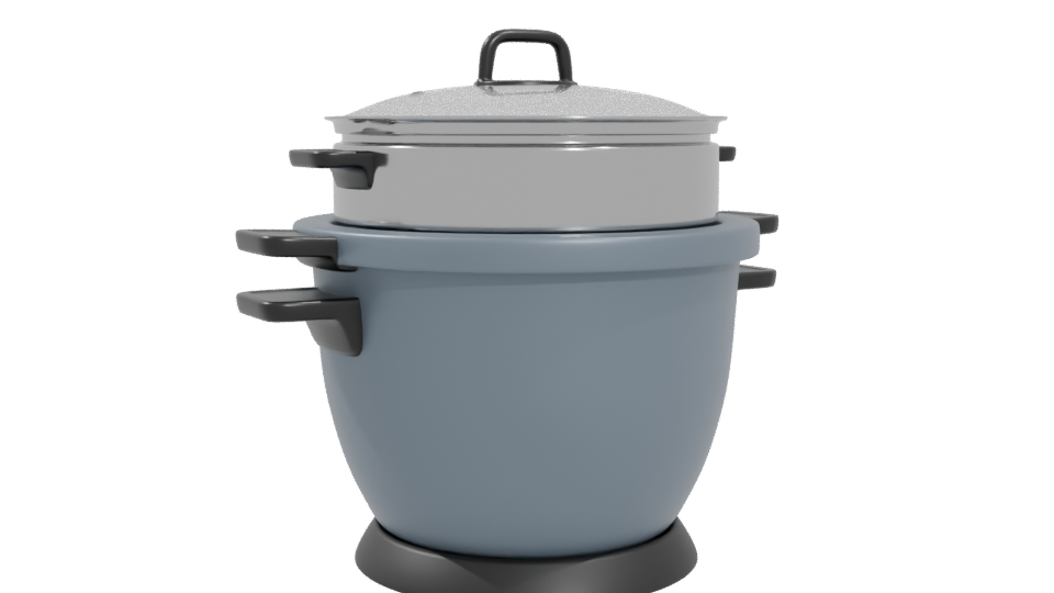 Ceramic Electric Cooker 3D Model - Professional 3D Model Render 4
