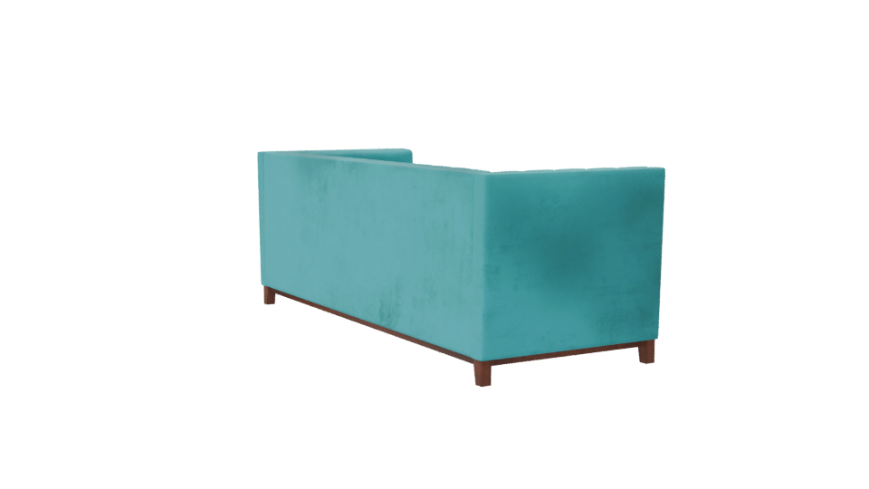 Stylish Velvet Sofa 3D Model - Professional 3D Model Render 7