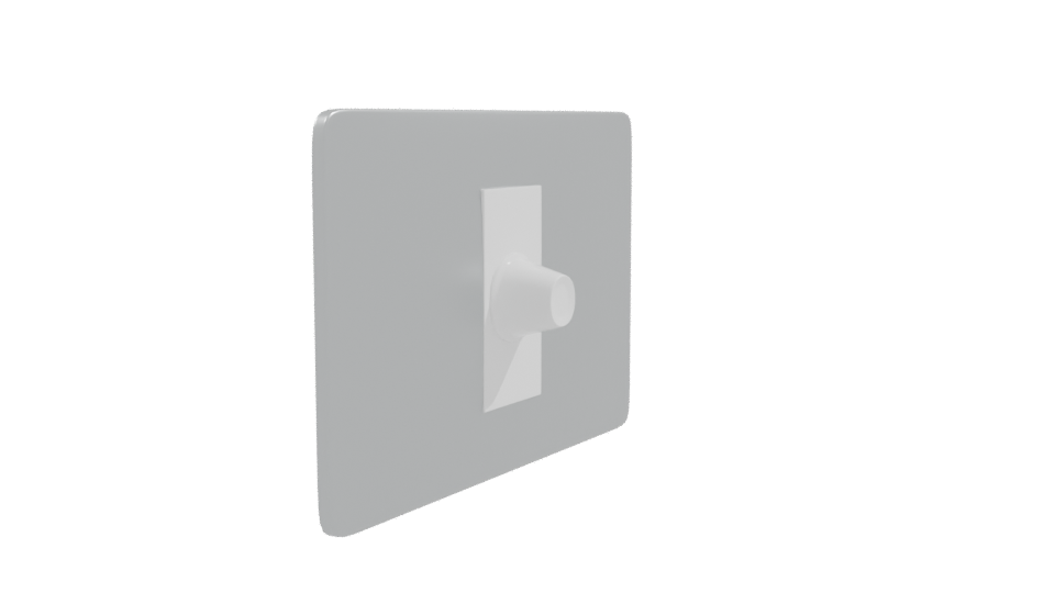 Sleek Modern Wall Switch 3D - Professional 3D Model Render 9