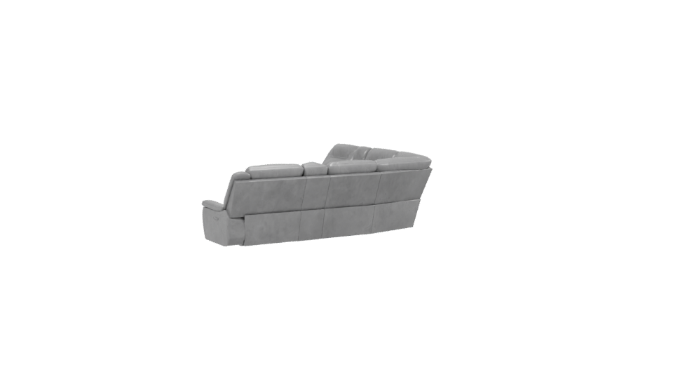 Contemporary Modular Leather Sofa 3D Model - Professional 3D Model Render 13