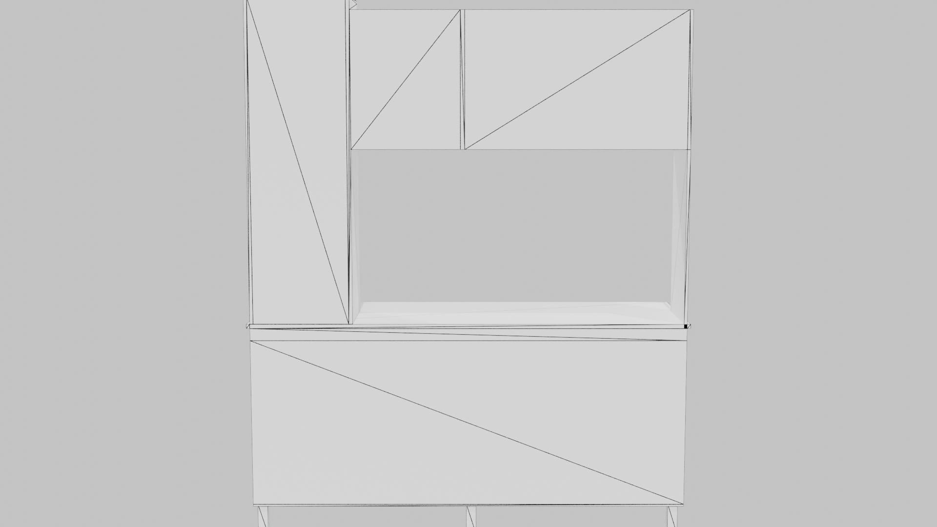 Stylish Kitchen Storage Unit 3D - Professional 3D Model Render 14