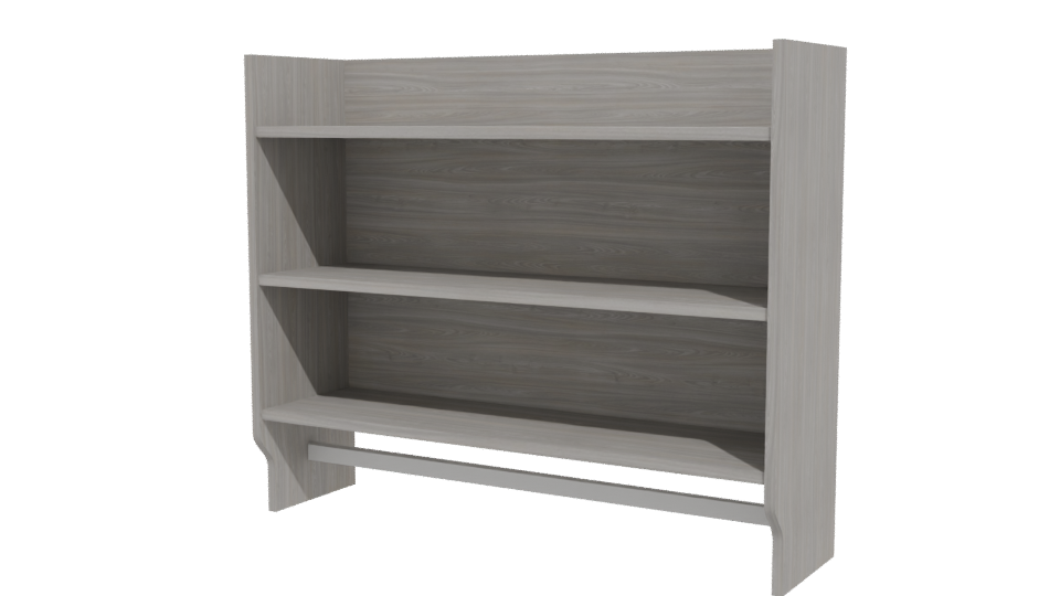 Modern Wooden Bookshelf 3D Model - Professional 3D Model Render 12