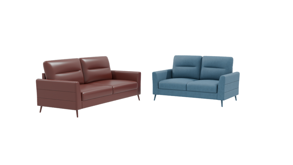 Contemporary Sofa Set 3D Model - Professional 3D Model Render 9
