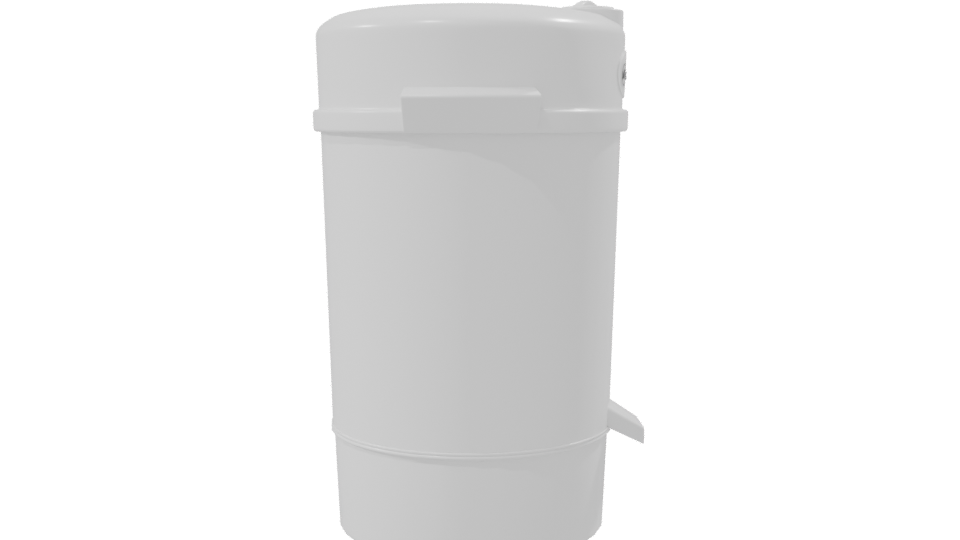 Sleek Modern Waste Bin 3D Model - Professional 3D Model Render 8