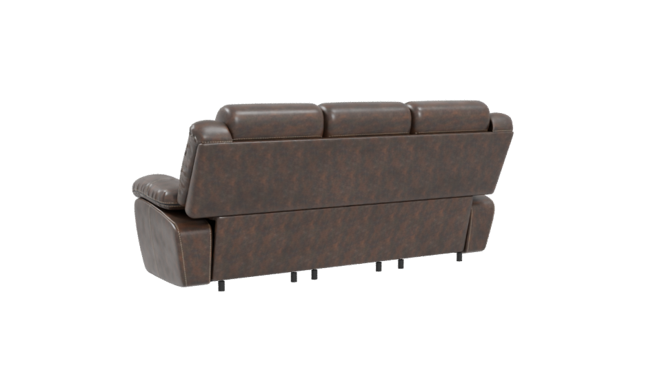 Stylish Leather Sofa 3D Model - Professional 3D Model Render 4