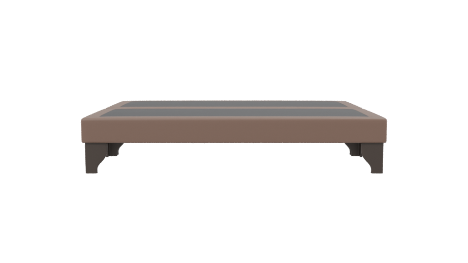 Stylized Wooden Coffee Table Model - Professional 3D Model Render 2