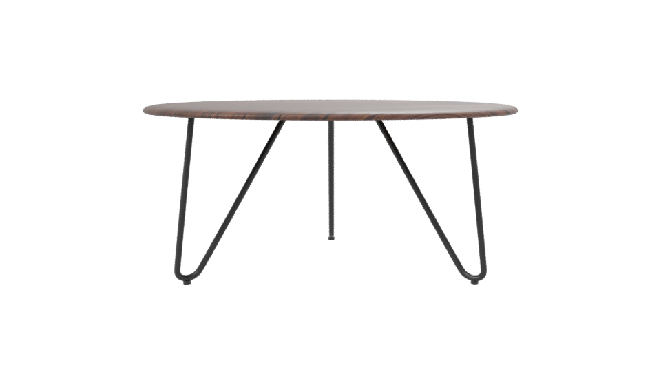 Stylish Round Wooden Table 3D - Professional 3D Model Render 7