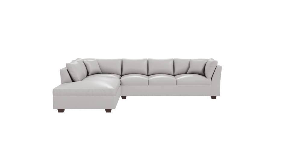 Beige Corner Sofa Model 3D - Professional 3D Model Render 11