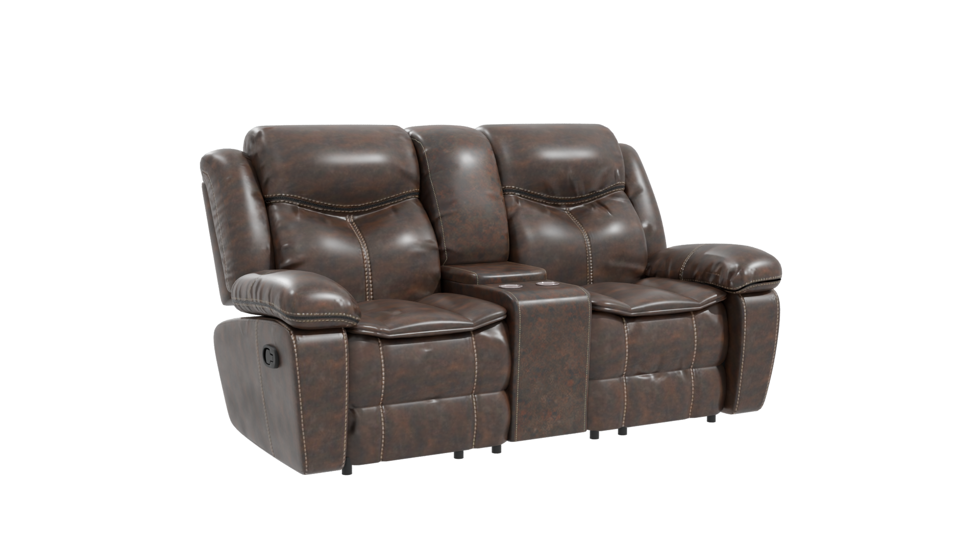 Reclinable Loveseat Sofa 3D Model - Professional 3D Model Render 10