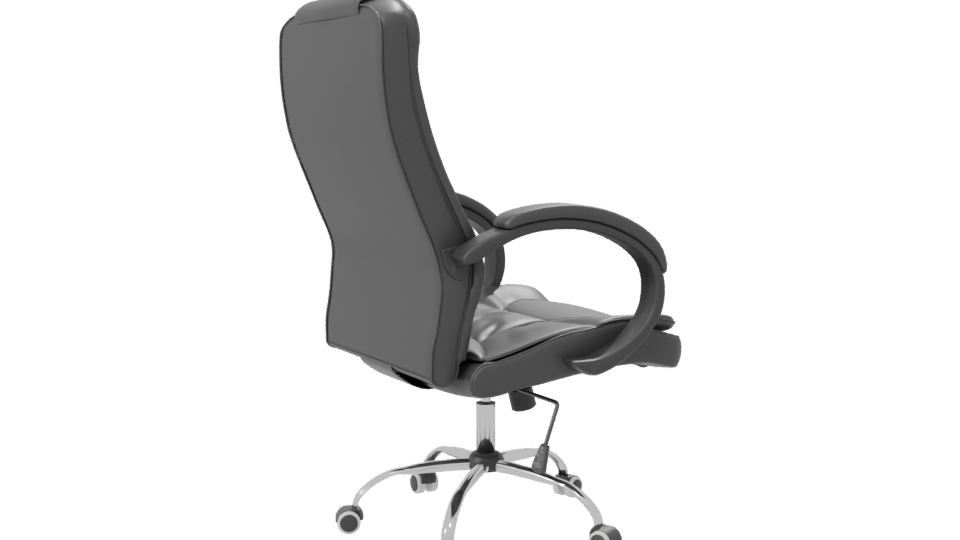 Ergonomic High-Back Office Chair 3D Model - Professional 3D Model Render 7