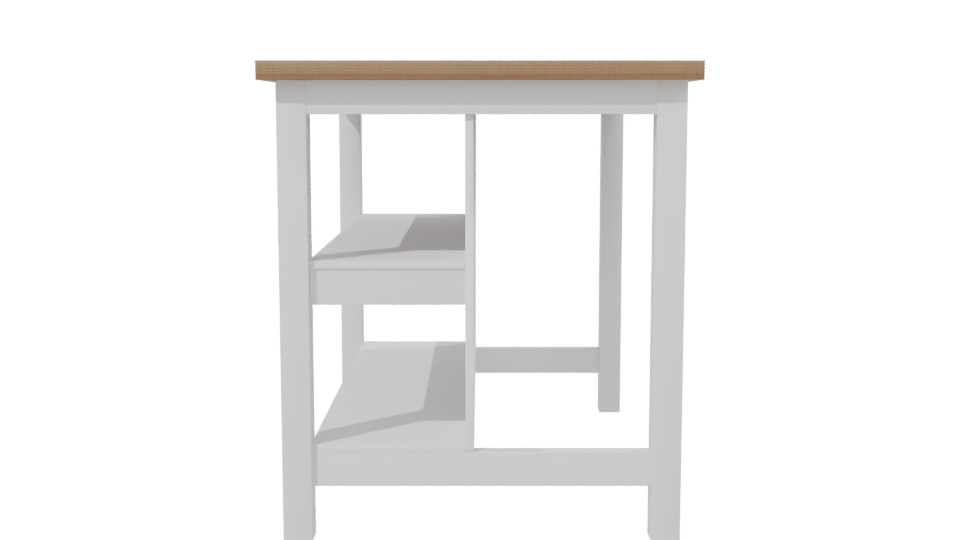 Isla Americana Dallas Blanca Table 3D - Professional 3D Model Render 2