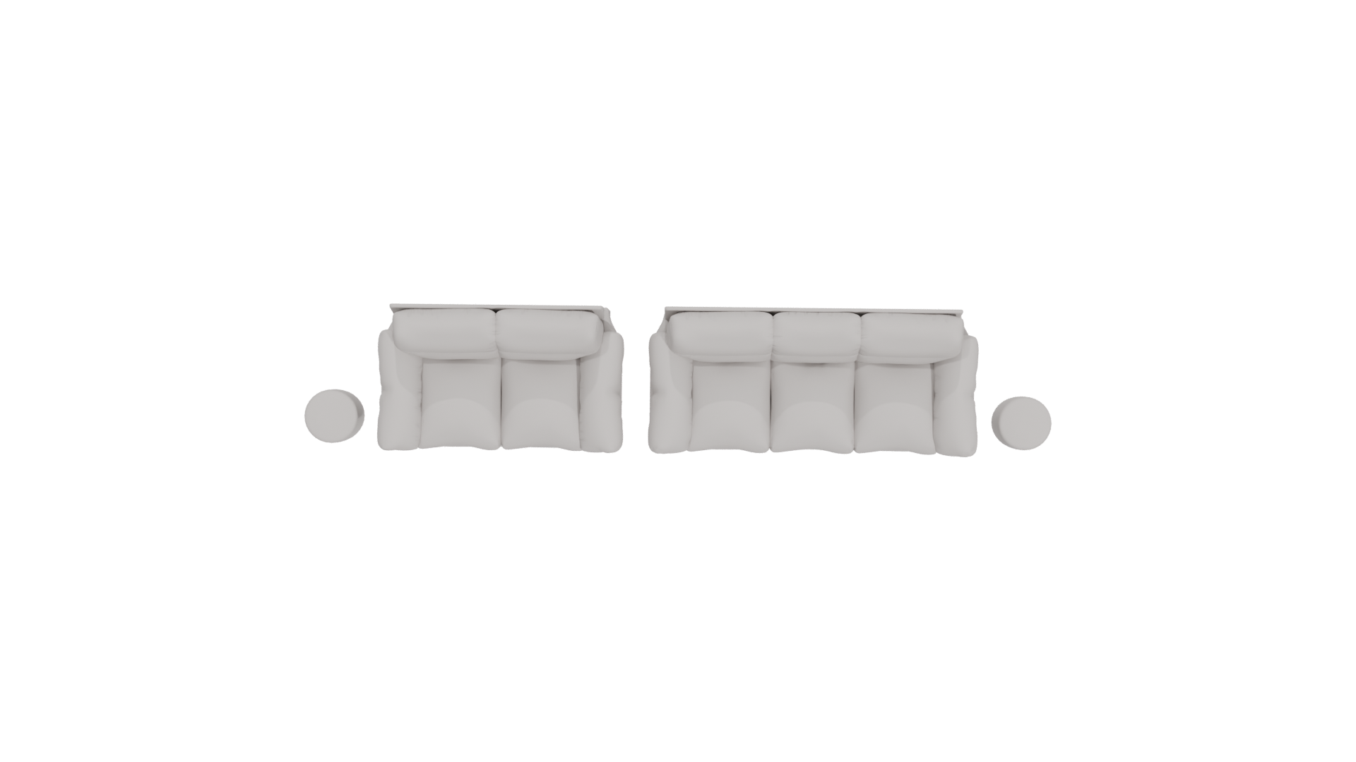 Living Room Sofa Set 3D Model - Professional 3D Model Render 6
