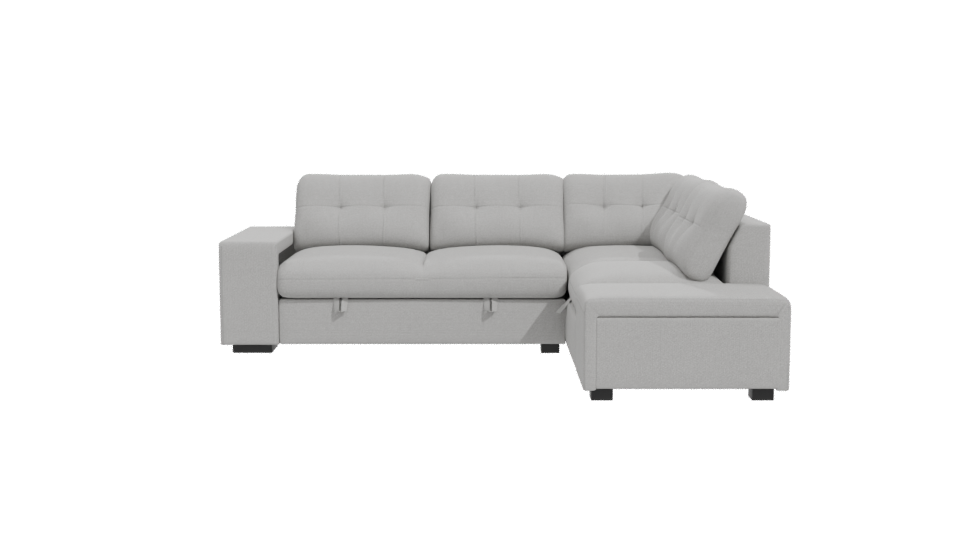Stylish L-Shaped Sofa Model - Professional 3D Model Render 11