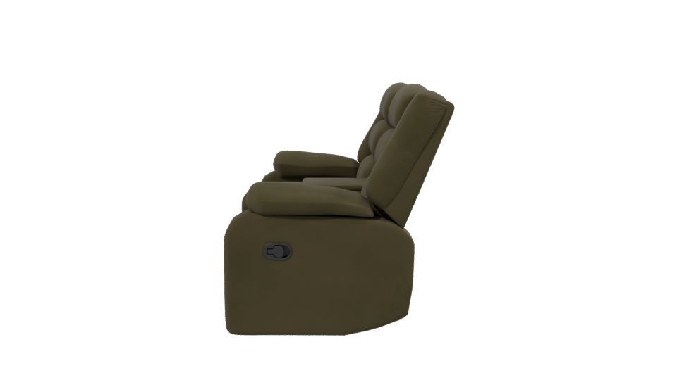 Stylish Reclining Sofa 3D Model - Professional 3D Model Render 2