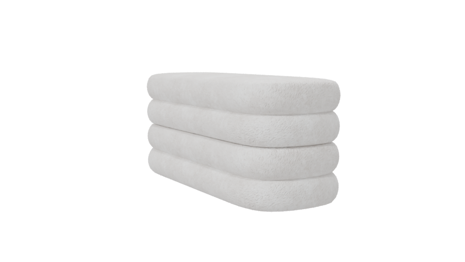 Soft Textured Pillow Set 3D - Professional 3D Model Render 7