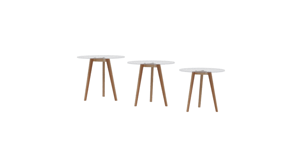 Elegant Coffee Table Set 3D - Professional 3D Model Render 12