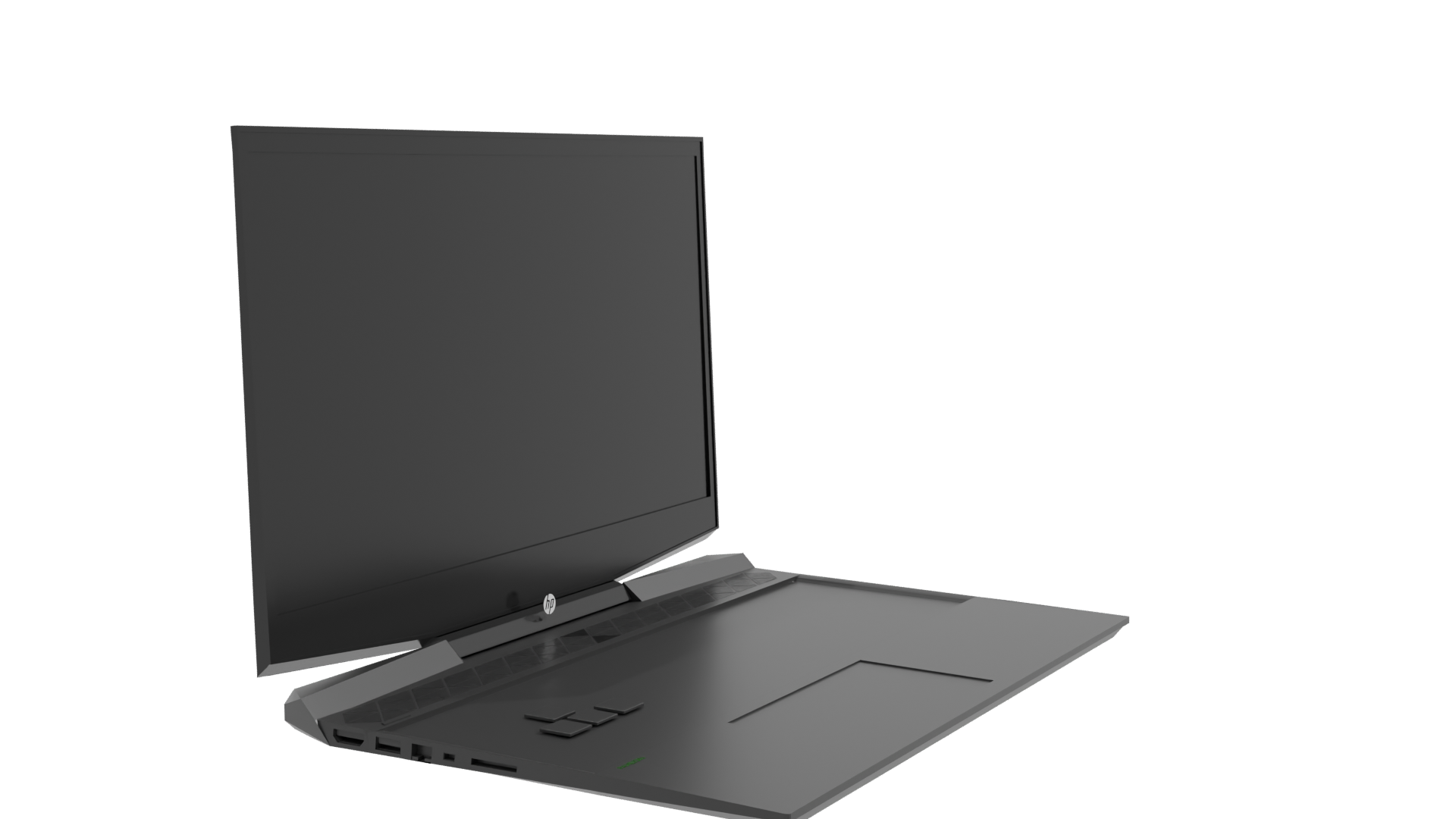 Sleek Gaming Laptop Model - Professional 3D Model Render 9