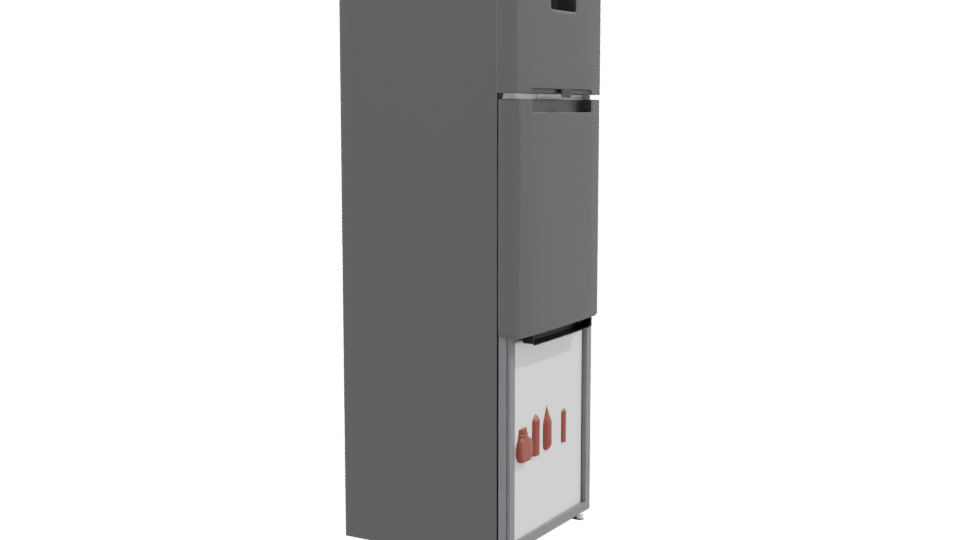 Sleek Refrigerator 3D Model - Professional 3D Model Render 9