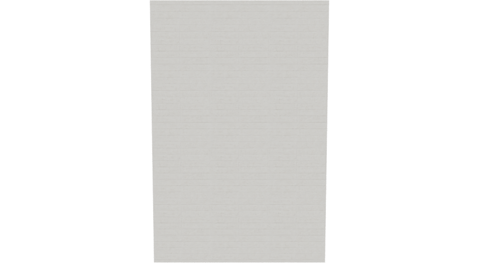 Minimalist White Wall Panel 3D - Professional 3D Model Render 11