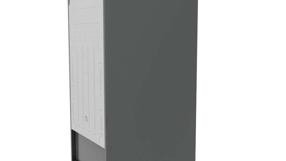 Realistic Household Refrigerator Model - Professional 3D Model Render 7