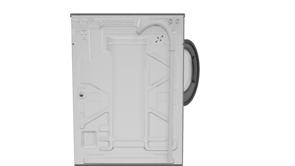 Realistic Front-Loading Washer Model - Professional 3D Model Render 5