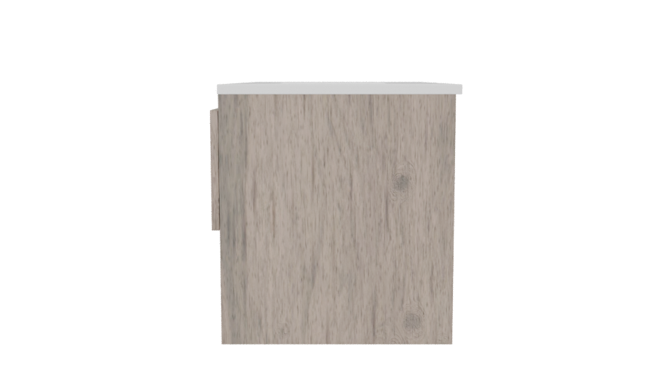 Minimalist Wooden Bathroom Vanity 3D - Professional 3D Model Render 2