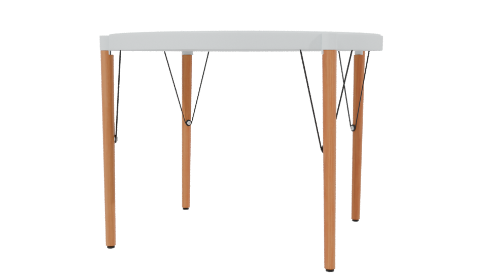 Stylish Round Dining Table 3D - Professional 3D Model Render 2