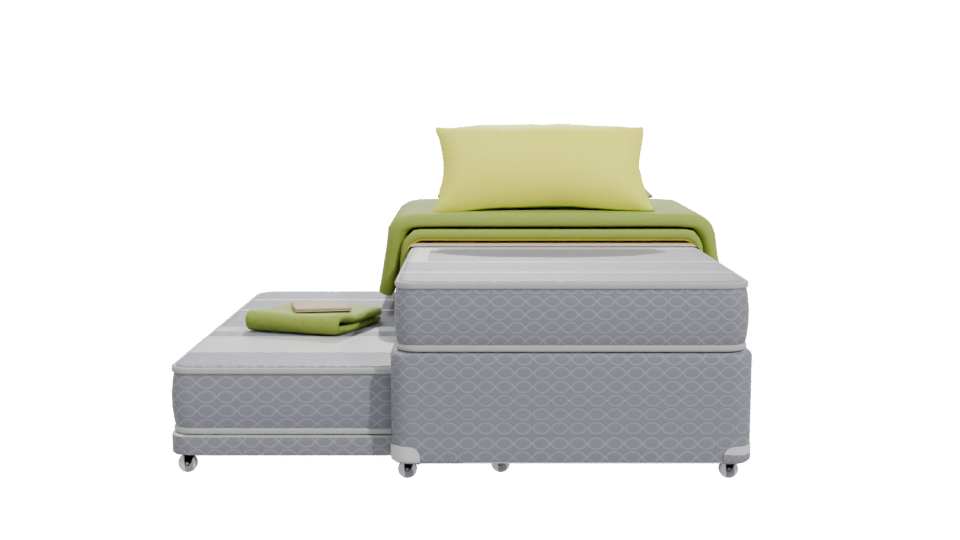 Stylish Double Bed Model - Professional 3D Model Render 11