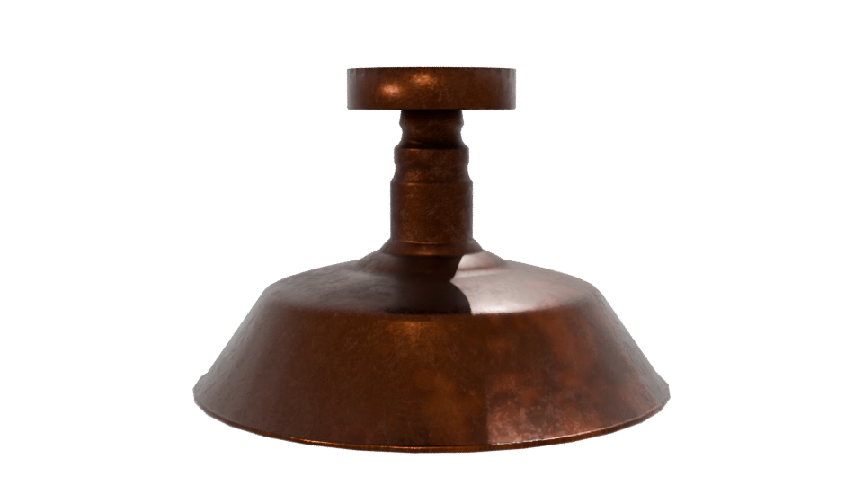 Vintage Copper Kitchen Weighing Scale 3D Model - Professional 3D Model Render 7