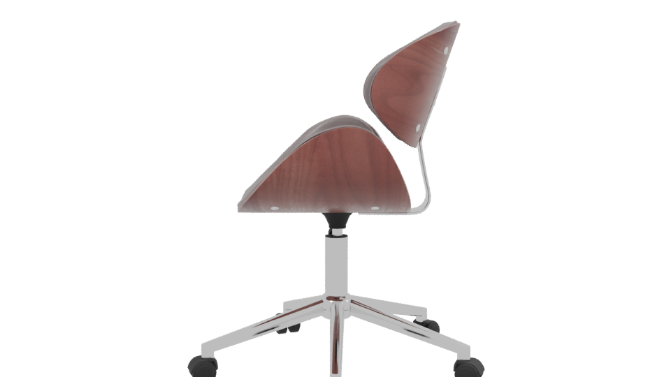Stylish Modern Swivel Office Chair 3D Model - Professional 3D Model Render 2