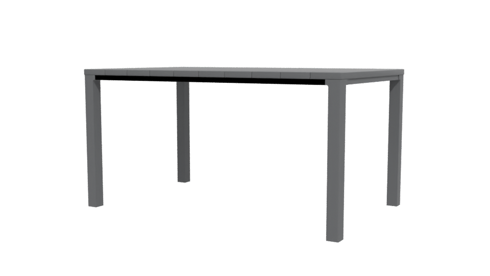 Contemporary Outdoor Dining Table 3D - Professional 3D Model Render 12
