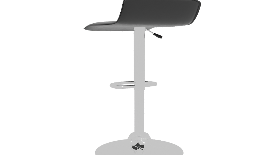 Modern Bar Stool 3D Model - Professional 3D Model Render 4