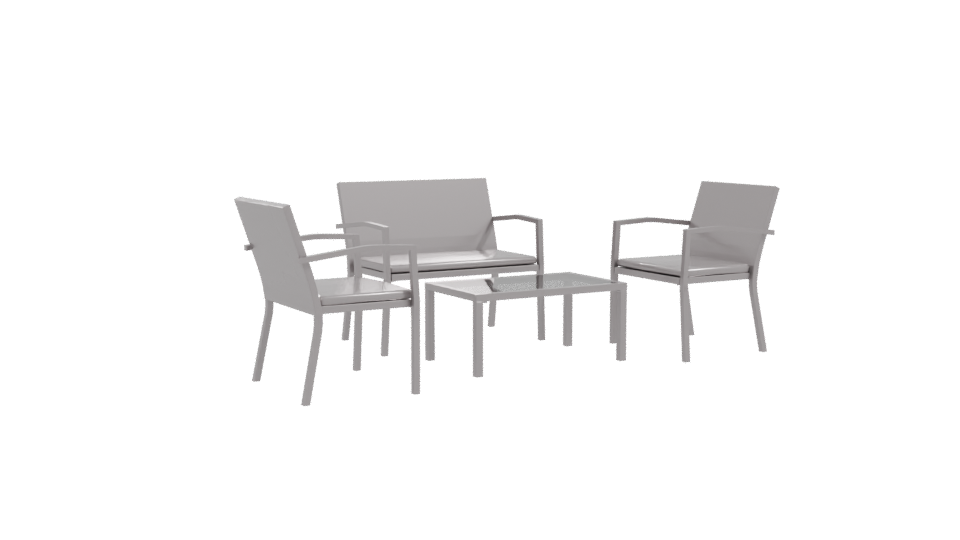 Modern Outdoor Furniture Set 3D - Professional 3D Model Render 10