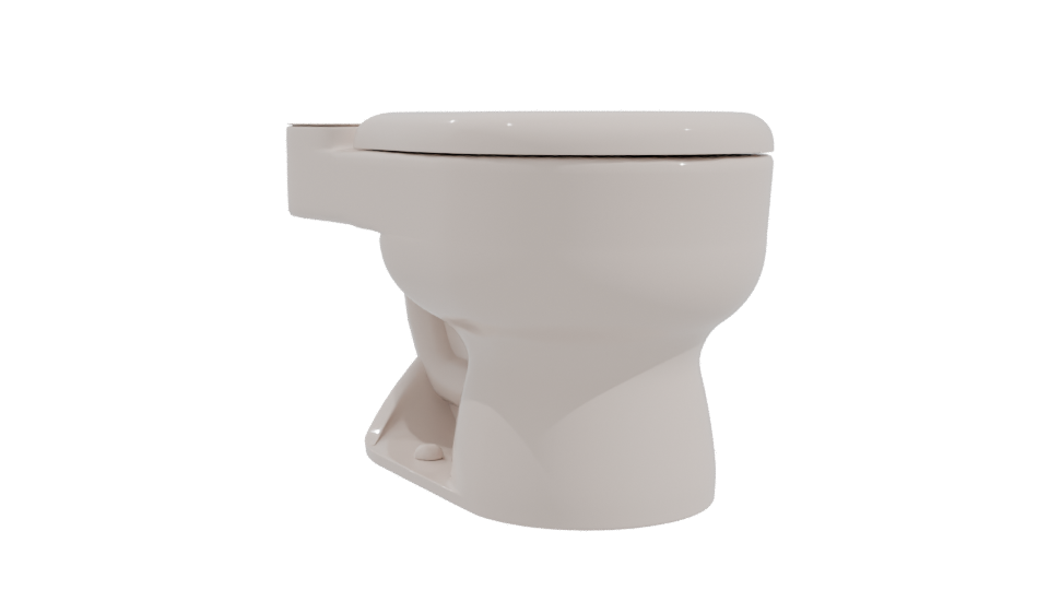 Contemporary Ceramic Toilet 3D Model - Professional 3D Model Render 10