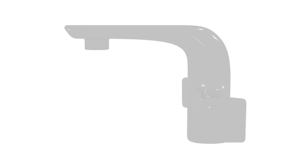 Stylish Modern Bathroom Faucet 3D Model - Professional 3D Model Render 2