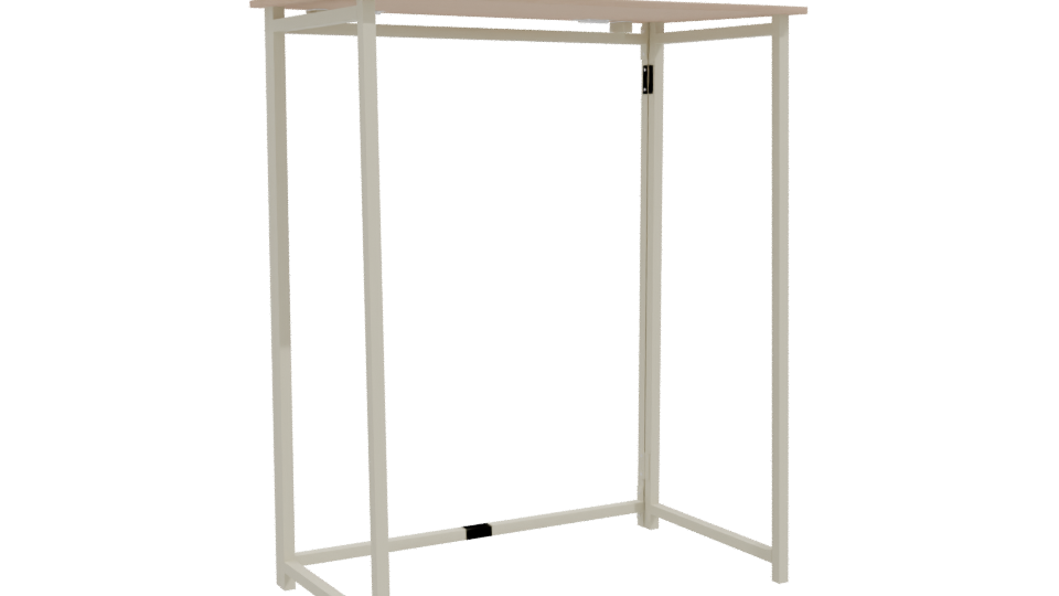 Foldable Metal-MDF Desk 3D - Professional 3D Model Render 10