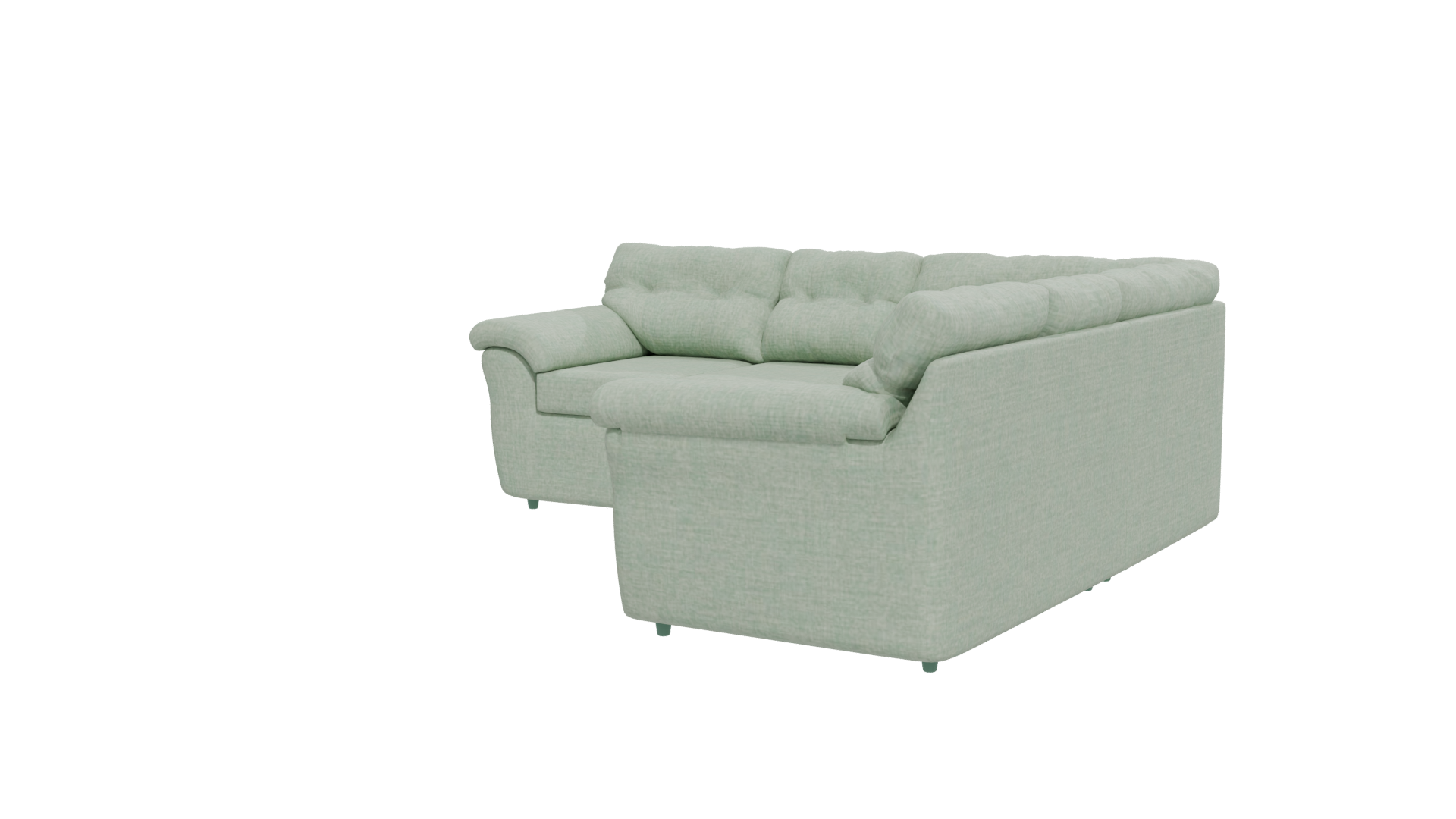 Stylish L-Shaped Sofa 3D Model - Professional 3D Model Render 27
