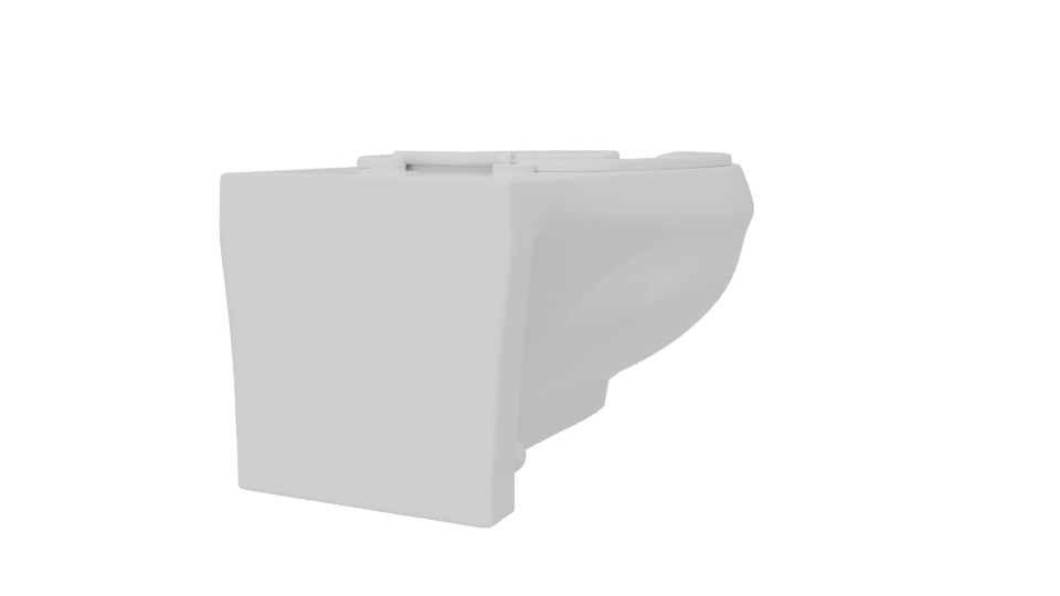 Stylish Modern Toilet Model - Professional 3D Model Render 6