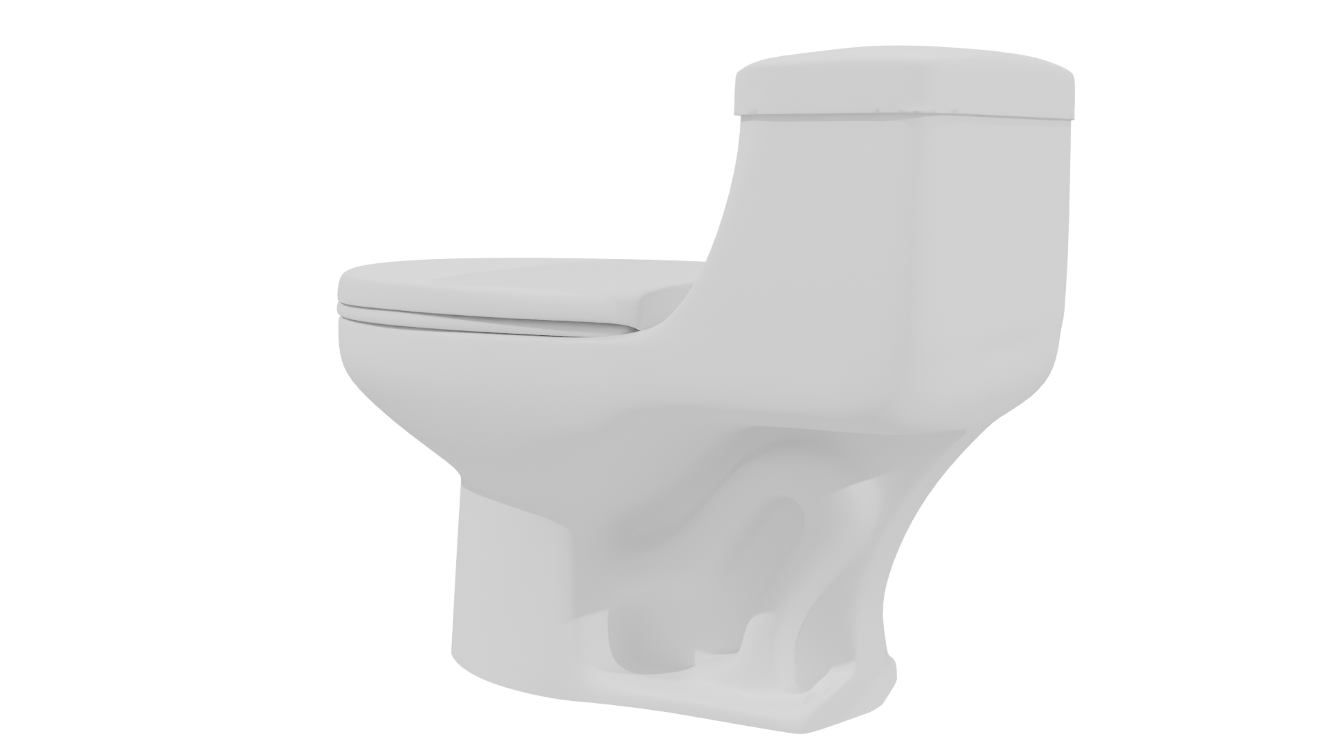 Sleek Modern Toilet 3D Model - Professional 3D Model Render 3