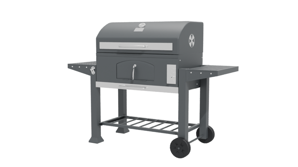 Stainless Steel Premium Grill Model - Professional 3D Model Render 12